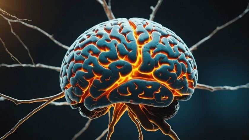 Brain showing dopamine neurons impacted by COVID-19